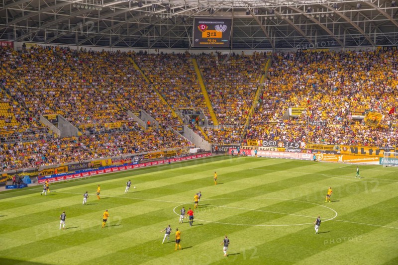 Gluecksgas-Stadion, Dynamo Dresden football stadium, Dresden, Saxony, Germany, Europe