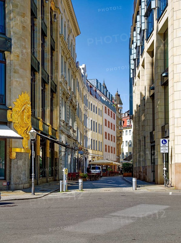 Historic Klostergasse, Leipzig, Saxony, Germany, Europe