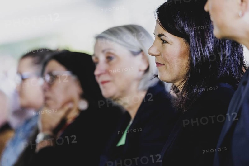 Annalena Baerbock (Buendnis 90/Die Gruenen), Federal Foreign Minister, photographed during the ceremony for the repatriation of cultural assets of representatives of the Kaurna people in Adelaide, 3 May 2024. Baerbock is travelling to Australia, New Zealand and Fiji for political talks / Photographed on behalf of the Federal Foreign Office