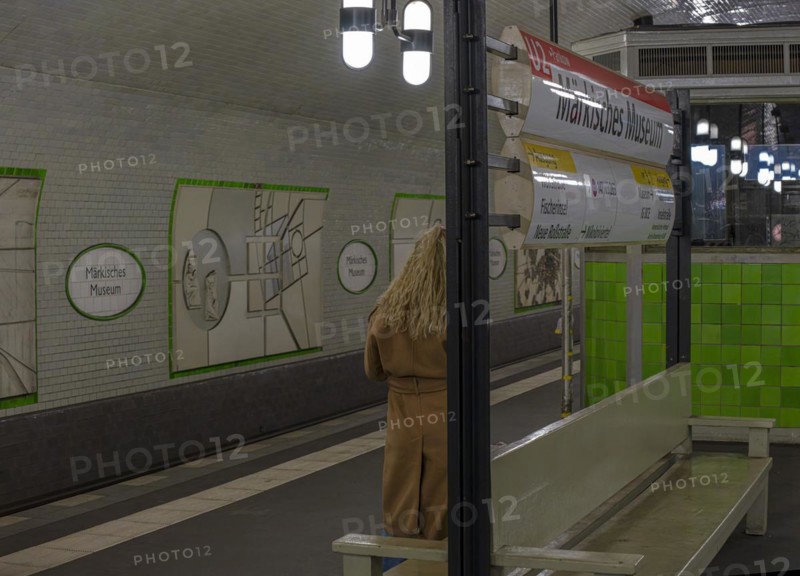 Interior photograph, Maerkisches Museum underground station, Berlin, Germany, Europe