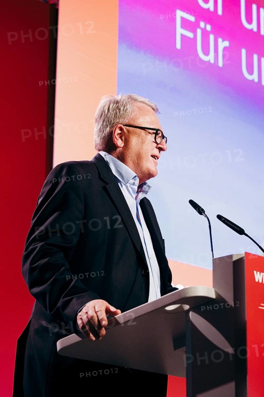 Nicolas Schmit, Luxembourg politician and lead candidate of the Party of European Socialists for the European elections, recorded at the Social Democratic Congress of the SPD and PES with the motto 'We stand together for our Europe' in Berlin, 4 May 2024