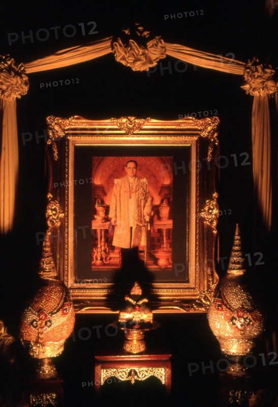 Photograph, king Rama IX, Thailand, Asia