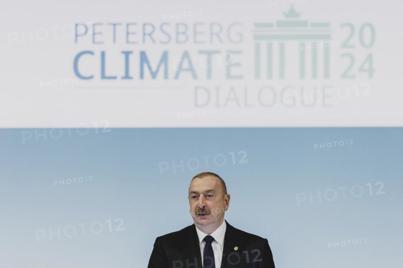 Ilham Aliyev, President of Azerbaijan, photographed during the Petersberg Climate Dialogue in Berlin, 26.04.2024. / Photographed on behalf of the Federal Foreign Office