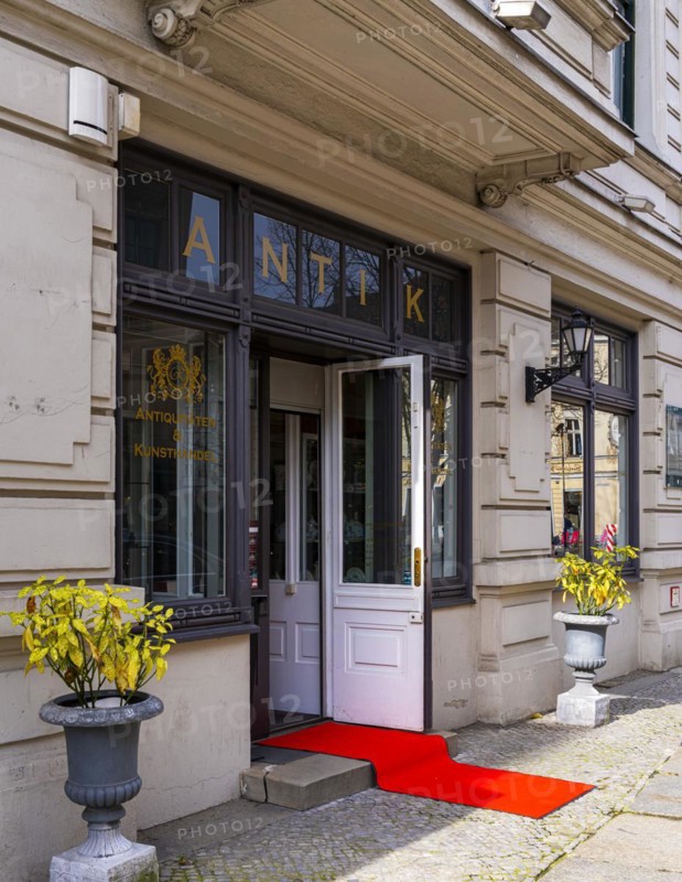 Antiquarian bookshop in the Nikolaiviertel quarter, Berlin-Mitte, Germany, Europe