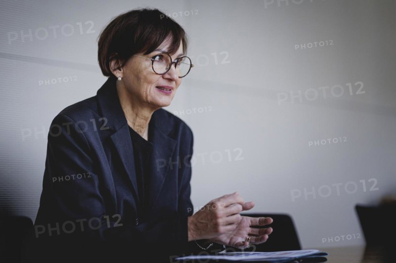 Bettina Stark-Watzinger (FDP), Federal Minister of Education and Research, recorded during an interview in Berlin, 25 April 2024