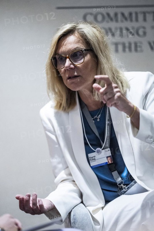 Riyadh, 29.04.2024. Federal Foreign Minister Annalena Baerbock visits Riyadh, Saudi Arabia, on 29.04.2024 for bilateral talks and conferences. Interview with the United Nations Humanitarian Aid Coordinator in the Gaza Strip, Sigrid Kaag Photographed on behalf of the Federal Foreign Office, Asia