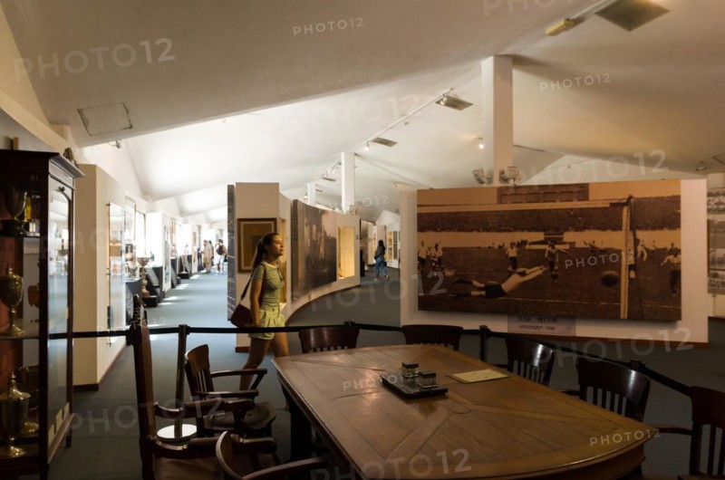 Montevideo, Uruguay, enero 02, 2024: Soccer museum, located inside the Centenario Stadium, South America