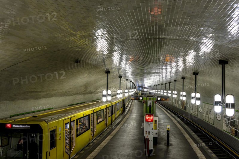 Interior photograph, Maerkisches Museum underground station, Berlin, Germany, Europe