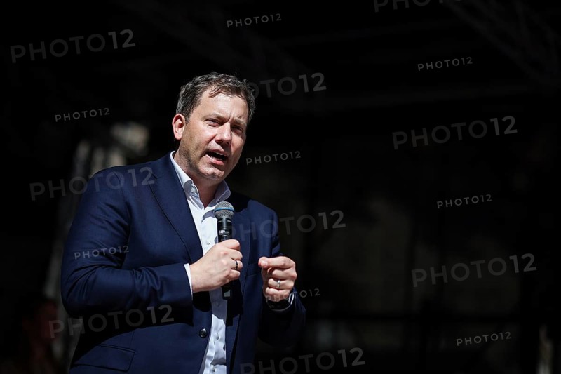Lars Klingbeil, SPD party chairman, during his visit to the DGB rally in Chemnitz, 1 May 2024