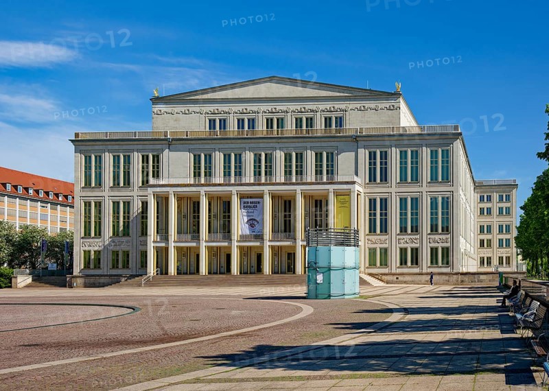 Leipzig Opera at Augustusplatz, Leipzig, Saxony, Germany, Europe