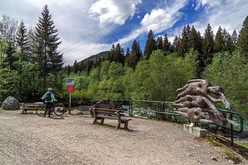 Illersprung, confluence of the Trettach, Breitach and Stillach rivers, between Oberstdorf and Fish, Oberallgaeu, Allgaeu, Bavaria, Germany, Europe