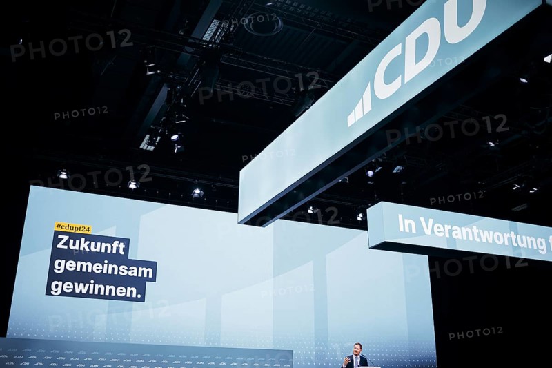 Michael Kretschmer, Minister President of Saxony, photographed at the CDU Germany 2024 party conference in Berlin, 6 May 2024