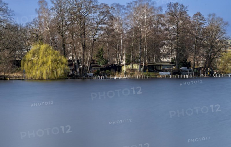 Long exposure at the Havel in Berlin Spandau, Germany, Europe