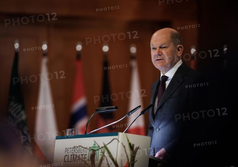 Olaf Scholz, Federal Chancellor, during his speech at the Petersberg Climate Dialogue 2024 at the Federal Foreign Office in Berlin, 26.04.2024. Photographed on behalf of the Federal Foreign Office'