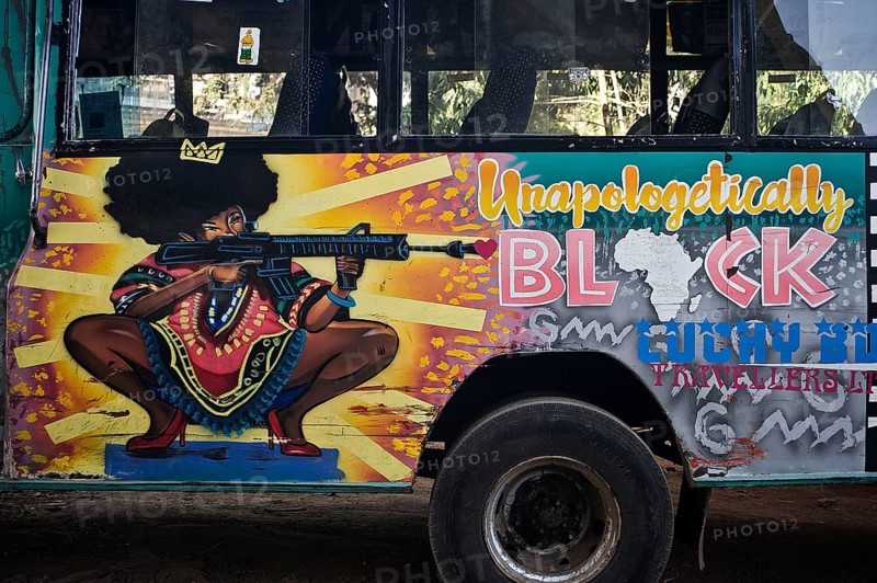 Matatu, public transport, deco, black, black woman, black power, nairobi, kenya