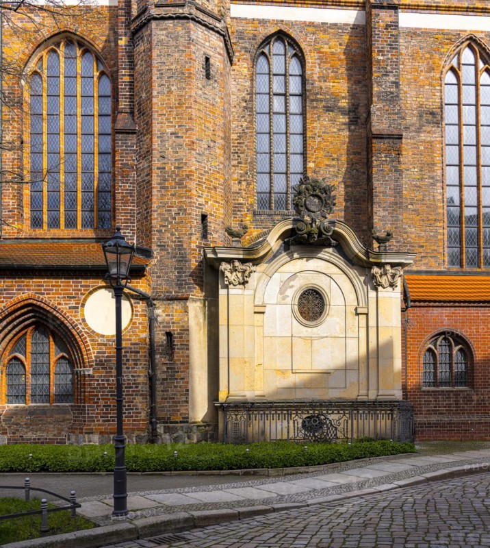 Detail photo, Nikolai Church in the Nikolai Quarter, Berlin, Germany, Europe