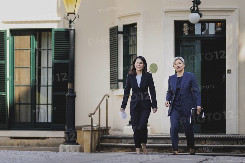 Annalena Baerbock (Alliance 90/The Greens), Federal Foreign Minister, and Penny Wong, Foreign Minister of Australia, photographed in Adelaide, 3 May 2024. Baerbock is travelling to Australia, New Zealand and Fiji for political talks / Photographed on behalf of the Federal Foreign Office