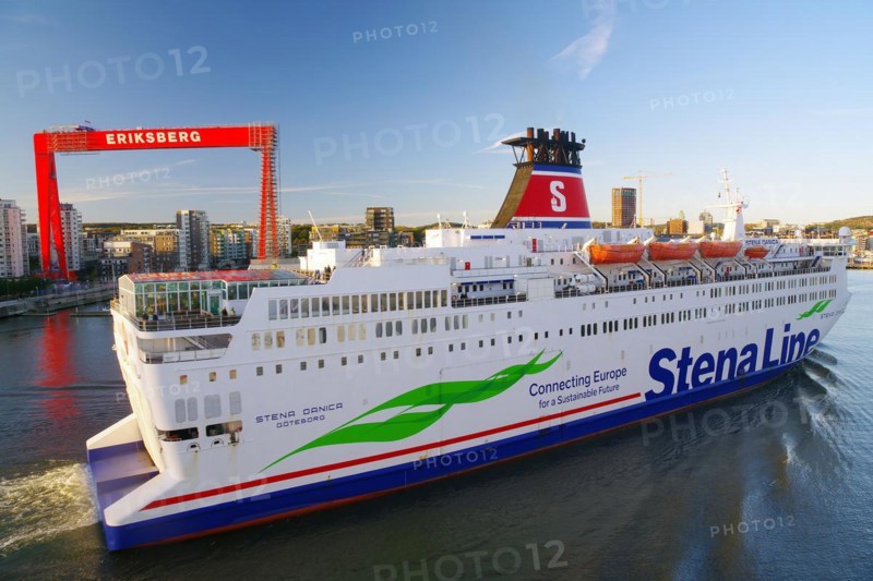 Large Stenaline car ferry arrives at the harbour, Eriksberg, Gothenburg, Sweden, Europe