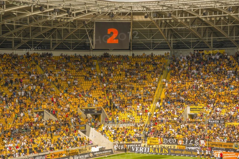 Gluecksgas-Stadion, Dynamo Dresden football stadium, Dresden, Saxony, Germany, Europe
