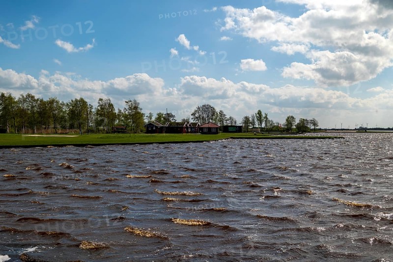 Holiday homes, Grosses Meer, municipality of Suedbrokmerland, district of Aurich, East Frisia, Lower Saxony, Germany, EuropeEast Frisia, Europe