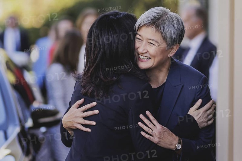 (L-R) Annalena Baerbock (Alliance 90/The Greens), Federal Foreign Minister, and Penny Wong, Foreign Minister of Australia, photographed during a joint meeting in Adelaide, 3 May 2024. Baerbock is travelling to Australia, New Zealand and Fiji for political talks / Photographed on behalf of the Federal Foreign Office