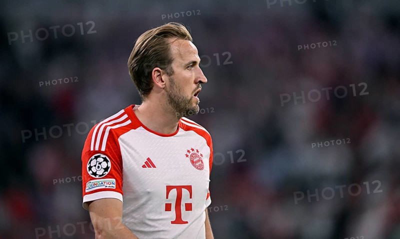 Harry Kane FC Bayern Muenchen FCB (09) Champions League, CL, Allianz Arena, Munich, Bayern, Germany, Europe