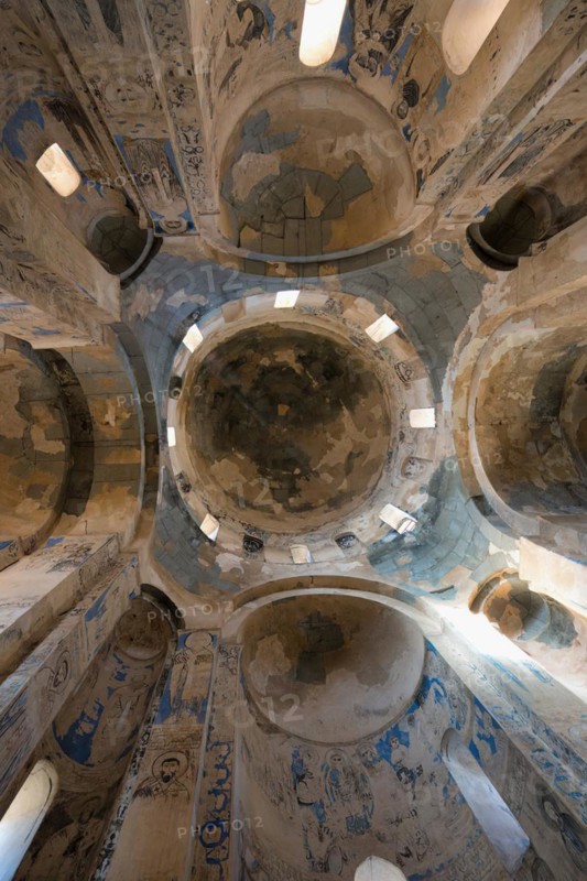 10th century Akdamar Armenian Church of the Holy Cross, Interior, Akdamar Island, Turkey, Asia