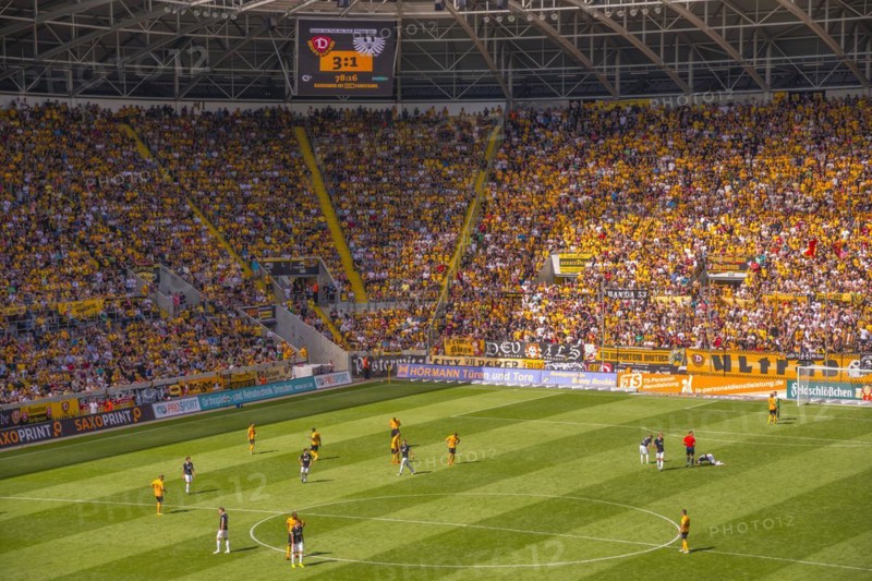 Gluecksgas-Stadion, Dynamo Dresden football stadium, Dresden, Saxony, Germany, Europe