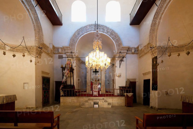 Monastery of Saint Ananias known as Deyrulzafaran or Saffron Monastery, Church altar, Mardin, Turkey, Asia