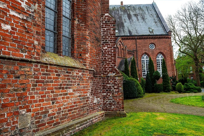 Protestant Reformed St George's Church in the small town of Weener, district of Leer, Rheiderland, East Frisia, Lower Saxony, Germany, Europe