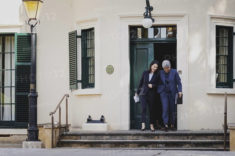 Annalena Baerbock (Alliance 90/The Greens), Federal Foreign Minister, and Penny Wong, Foreign Minister of Australia, photographed in Adelaide, 3 May 2024. Baerbock is travelling to Australia, New Zealand and Fiji for political talks / Photographed on behalf of the Federal Foreign Office