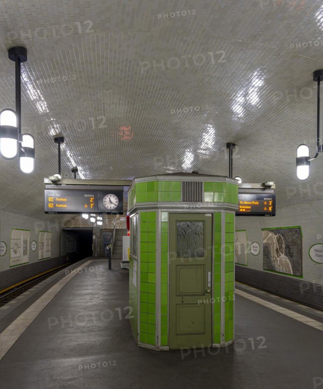 Interior photograph, Maerkisches Museum underground station, Berlin, Germany, Europe