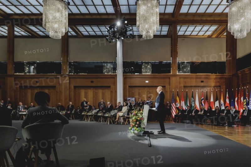 Ilham Aliyev, President of Azerbaijan, photographed during the Petersberg Climate Dialogue in Berlin, 26.04.2024. / Photographed on behalf of the Federal Foreign Office