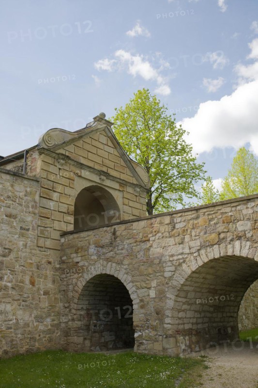 Ellwangen Castle, Residence, Middle Ages, Baroque, King, Prince, Elector, Ellwangen an der Jagst, Jagsttal, Ostalbkreis, Swabian Ostalb, Baden-Wuerttemberg, Germany, Europe
