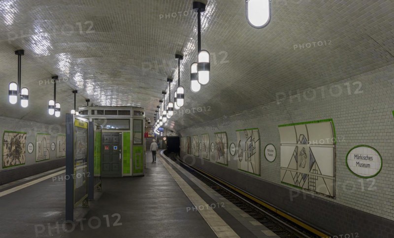 Interior photograph, Maerkisches Museum underground station, Berlin, Germany, Europe