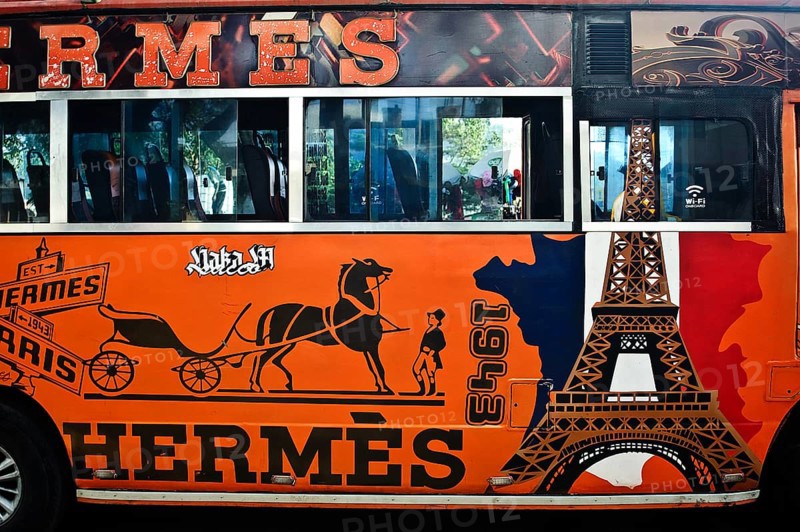 Matatu, public transport, deco, hermes, paris, france, french culture, nairobi, kenya