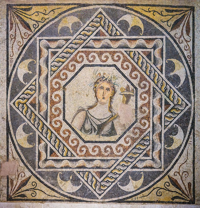 Gaia Mosaic, Zeugma mosaic Museum, Gaziantep, Turkey, Asia