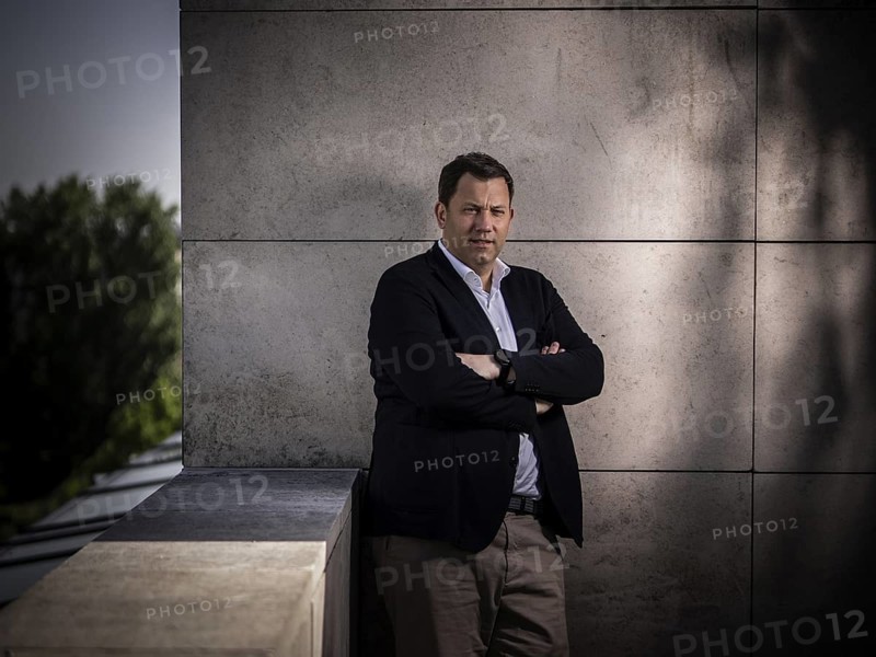 Berlin, 30.04.2024. SPD leader Lars Klingbeil on a terrace at the Willy Brandt House in Berlin