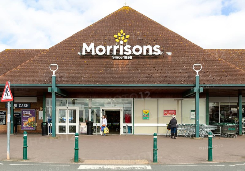 Morrisons superstore supermarket shop store, Felixstowe, Suffolk, England, UK