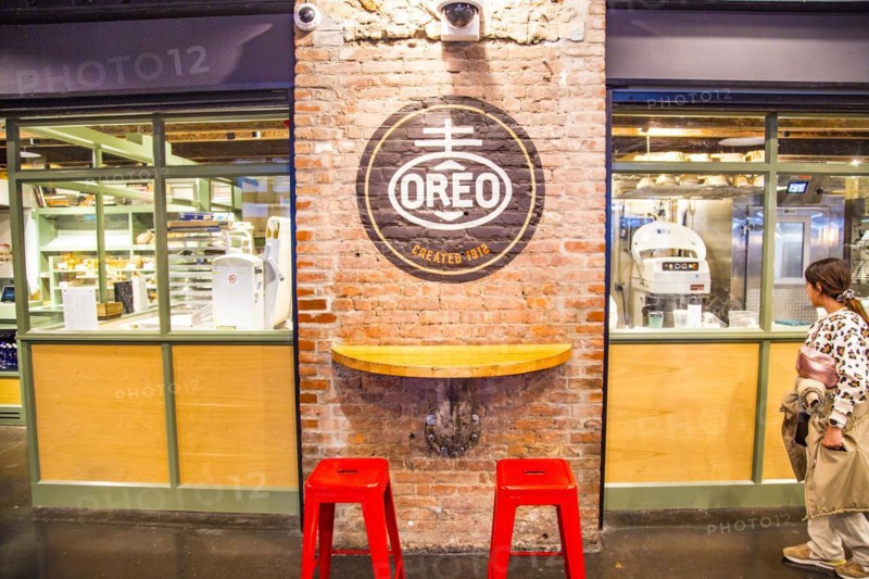 Chelsea Market, trendy food hall in the former Oreo chocolate factory, now owned by Google, Meatpacking District, Manhattan, New York City