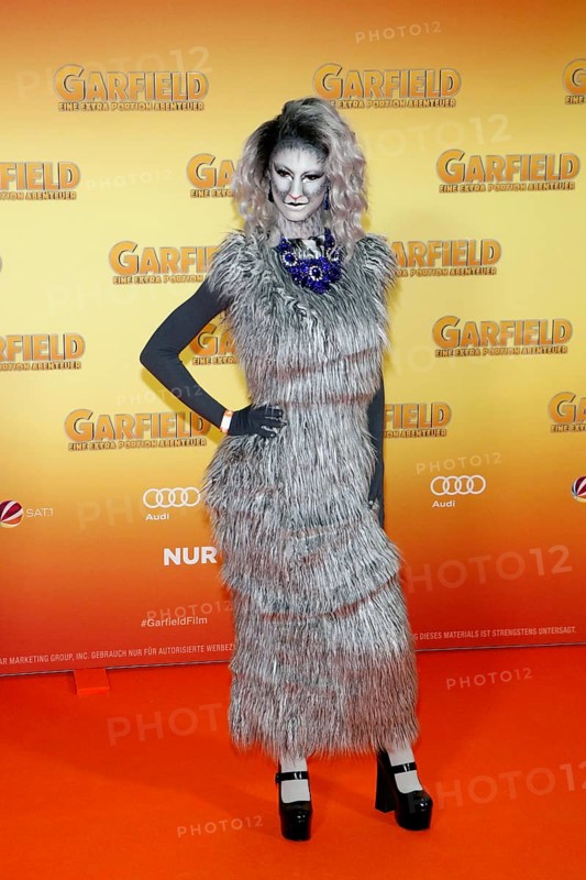 Angel de Vil at the German premiere of the film GARFIELD - EINE EXTRA PORTION ABENTEUER at the cinema in the Kulturbrauerei on 5 May 2024 in Berlin