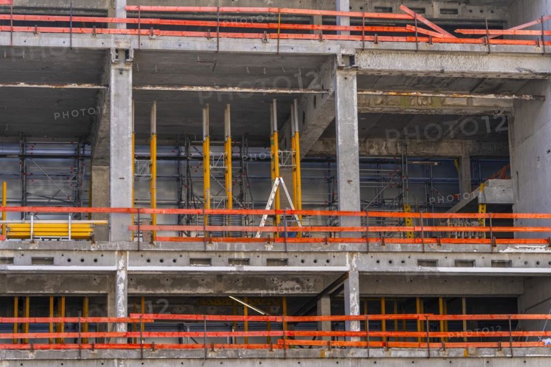 Construction sites and scaffolding, Berlin, Germany, Europe