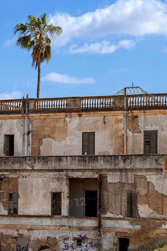 Ruins of an old villa, Bornos, Andalusia, Spain, Europe