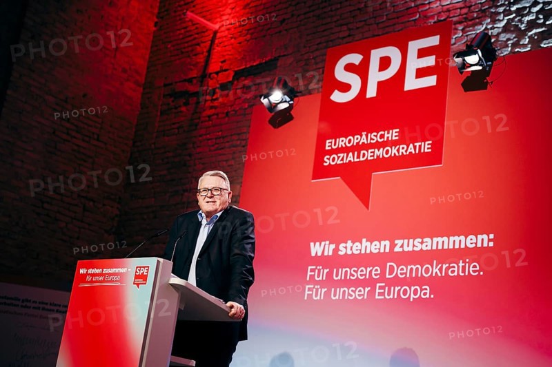 Nicolas Schmit, Luxembourg politician and lead candidate of the Party of European Socialists for the European elections, recorded at the Social Democratic Congress of the SPD and PES with the motto 'We stand together for our Europe' in Berlin, 4 May 2024