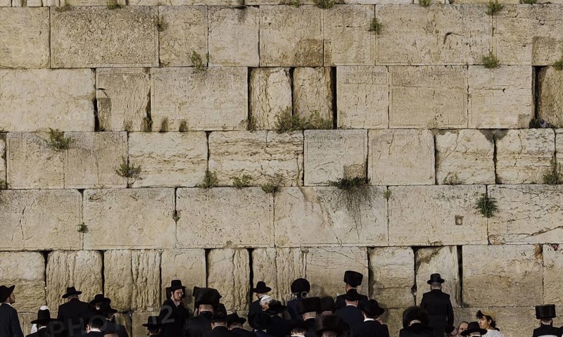 Wailing Wall, Western Wall, Jewish Quarter, Kotel, in the Old City of Jerusalem, Jerusalem, 23.04.2024