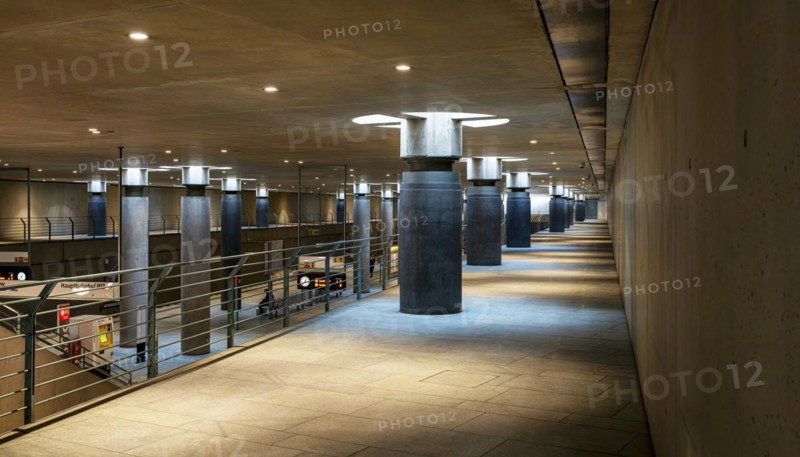 Interior photo, Bundestag underground station, Berlin, Germany, Europe