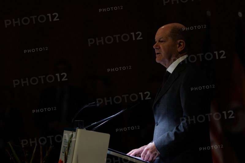 Olaf Scholz, Federal Chancellor, during his speech at the Petersberg Climate Dialogue 2024 at the Federal Foreign Office in Berlin, 26.04.2024. Photographed on behalf of the Federal Foreign Office'