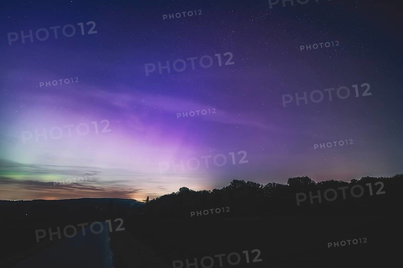 Aurora Borealis, Gruiten, Haan, North Rhine-Westphalia, Germany, Europe
