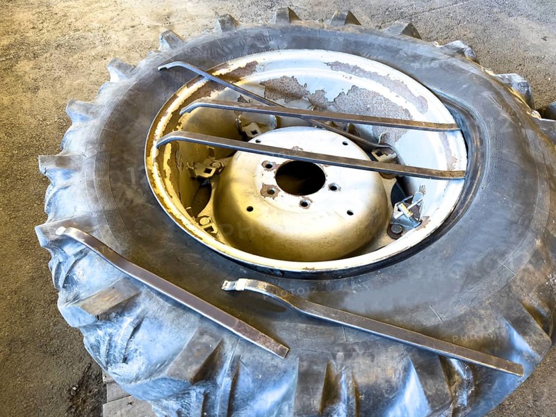 Changing the Wheel of a Tractor with Tools in Switzerland
