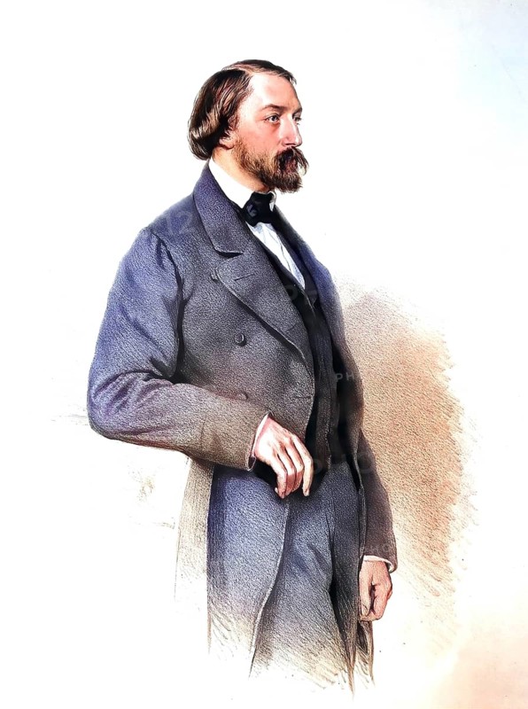 Georg Konstantin Fuerst Czartoryski (born 24 April 1828 in Dresden, died 23 December 1912 in Vienna) was a Polish nobleman from the House of Czartoryski and an old Austrian politician, Historical, digitally restored reproduction from a 19th century original, Record date not stated